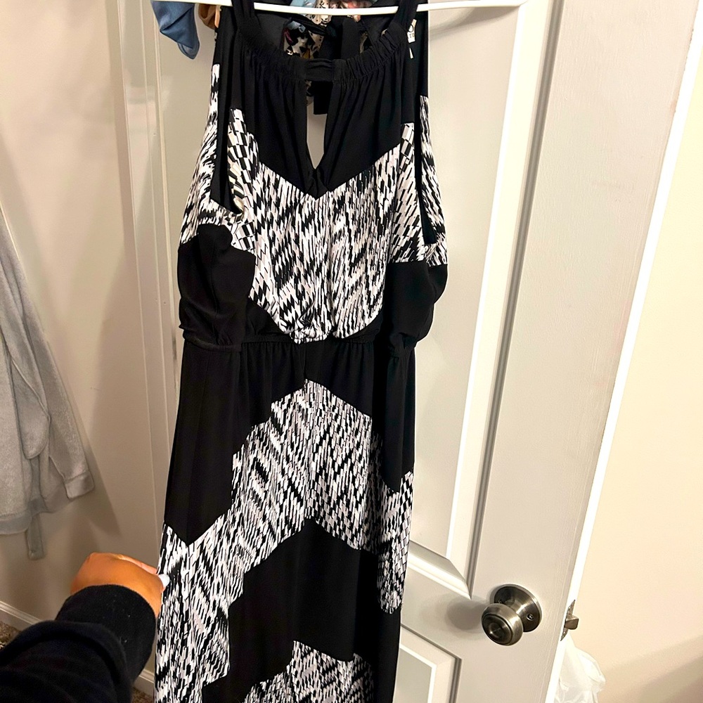 Black and white maxi